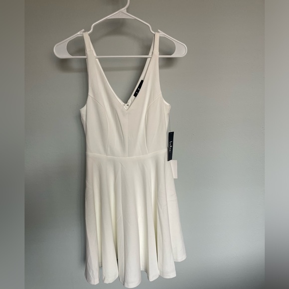 Lulus Darling Delight white skater dress - Picture 3 of 5
